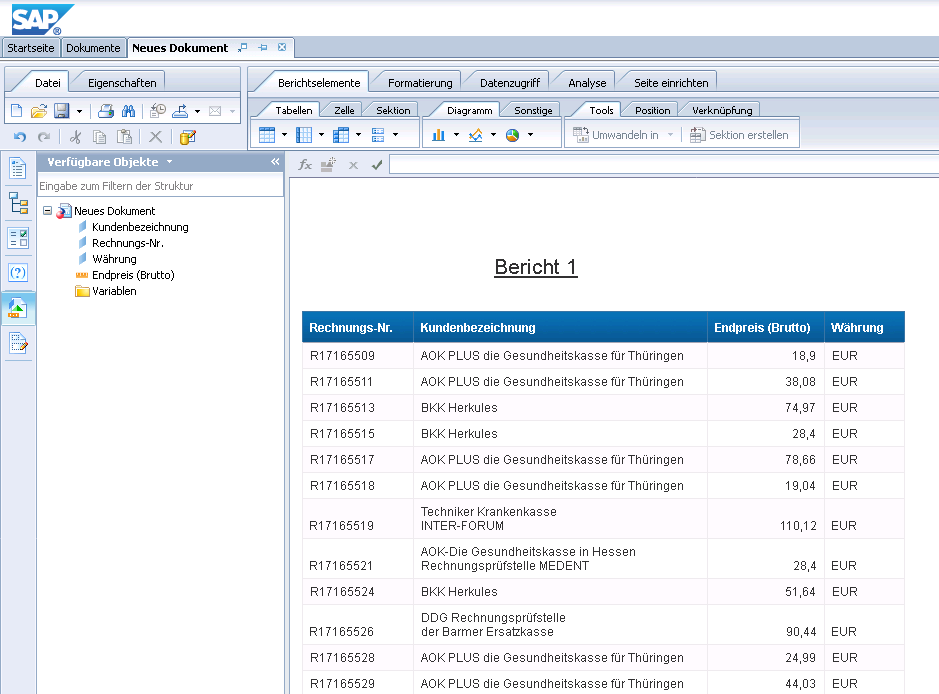 WASYMED-Screenshot-SAP-BO-Report